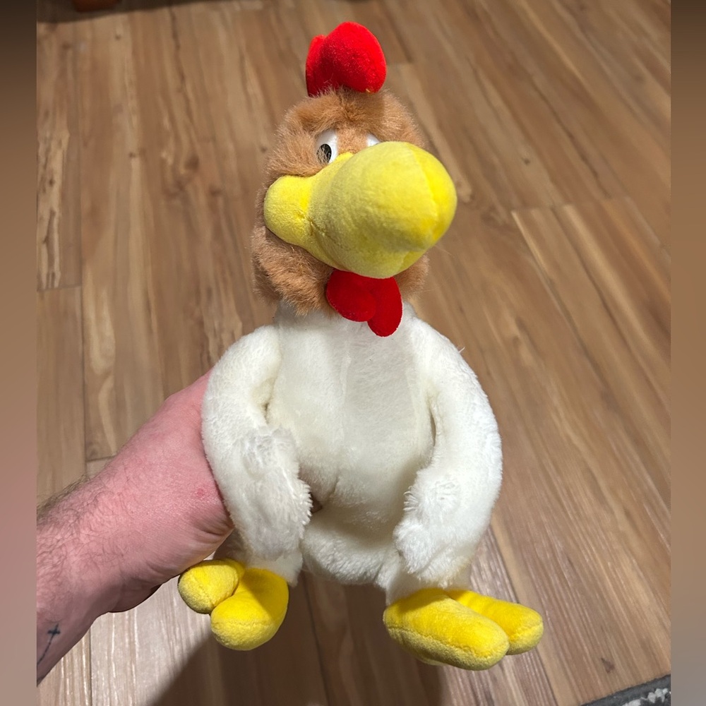 Vintage Warner Bros. Foghorn Leghorn Plush with White and Brown